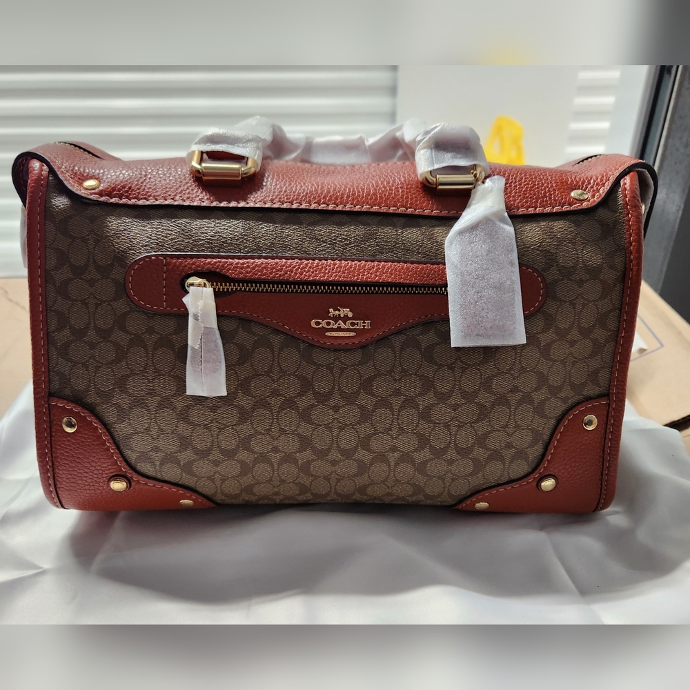 Coach Signature Millie Satchel Bag